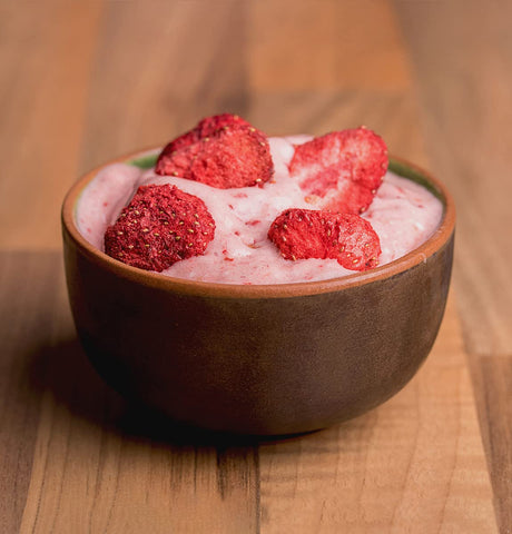 BRIX Freeze Dried Strawberry Halves | 100% Natural Dried Strawberries 75g | Great Taste Award Dried Fruit | Non-GMO, Gluten Free, Vegan & Vitamins Retained