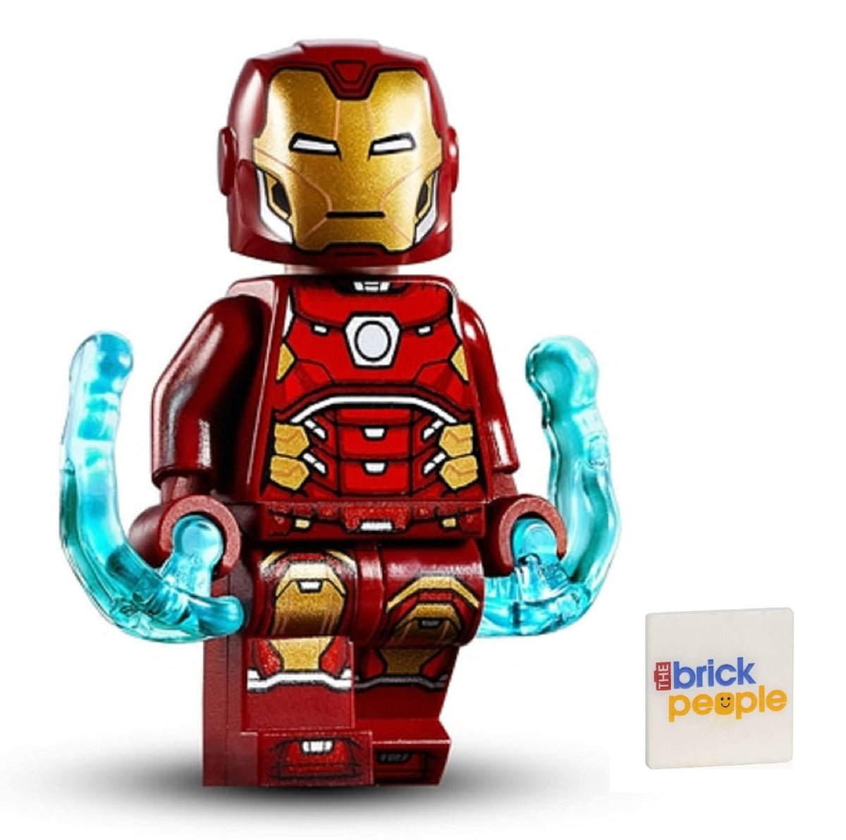 LEGO Superheroes: Iron Man Silver Hexagon on Chest and Power Blasts