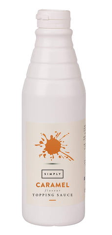 Simply Caramel Topping Sauce, Dairy Free Ready to Use Dessert Sauce for Ice Cream, Waffles, Pancakes, Coffee & Milkshakes (1 kg)