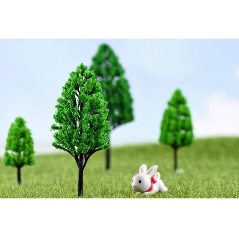 NUOBESTY 20pcs model scenery trees DIY Scenery Landscape green landscape tree The train tree diorama plastic tree plastic diorama trees tree figurines for projects decorations miniature