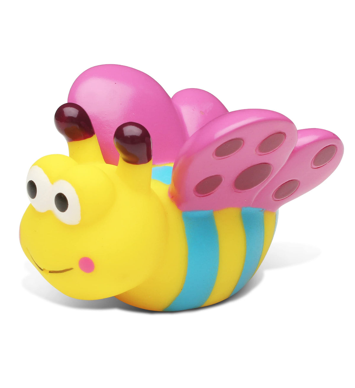 DolliBu Butterfly Bath Buddy Squirter - Floating Colorful Butterfly Rubber Bath Toy Fun Water Squirting Bathtime Play for Toddlers, Toy for The Bathtub, Beach & Pool