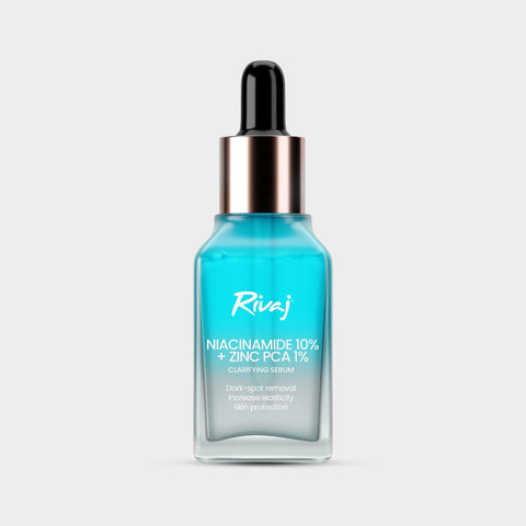 Rivaj Niacinamide 10% + Zinc PCA 1% Face Serum | Reduces Blemishes & Controls Oil | Pore Minimizing & Skin Balancing Formula - 30ml