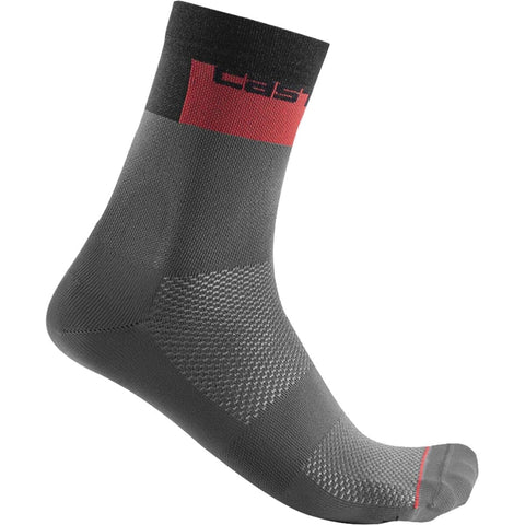 Castelli Blocco 15 Sock Dark Gray, S/M