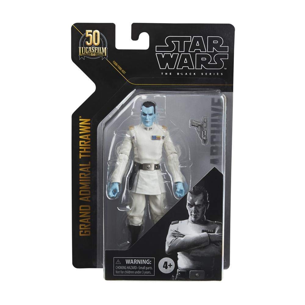 STAR WARS The Black Series Archive Grand Admiral Thrawn Toy 6-Inch-Scale Rebels Collectible Figure, Toys Kids Ages 4 and Up