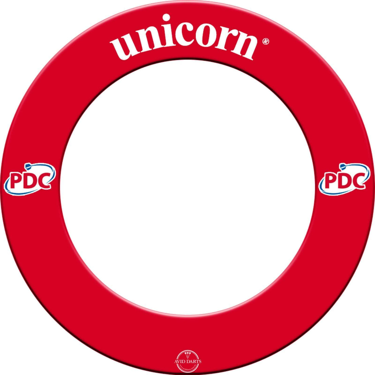 Unicorn Dartboard Backboard Surround | Striker | Lightweight Injection Moulded EVA Plastic | No Fixings required | Red