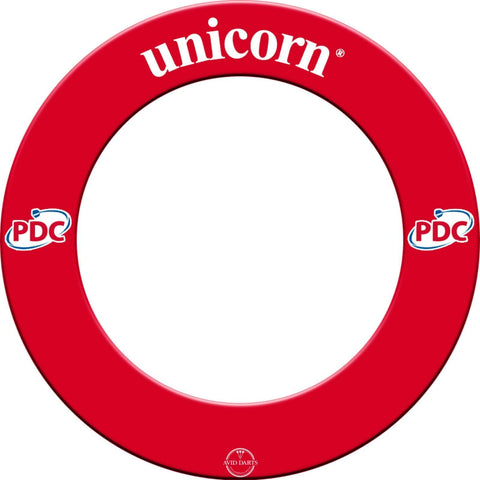 Unicorn Dartboard Backboard Surround | Striker | Lightweight Injection Moulded EVA Plastic | No Fixings required | Red