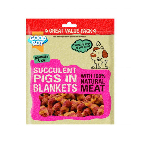 Armitages Pet Things Good Boy Pawsley & Co Succulent Pigs In Blankets Dog Treat 320g (Pack of 3)