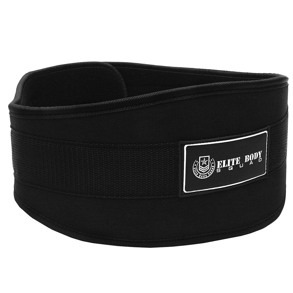 Elite Body Squad Weight Lifting Belt Pro Quality Neoprene Back Support Belt With Speed Fit Fastener And Stainless Steel Hook And Loop Design - 6ÃƒÆ’Ã†â€™Ãƒâ€šÃ‚Â¢ÃƒÆ’Ã‚Â¢ÃƒÂ¢Ã¢â€šÂ¬Ã…Â¡Ãƒâ€šÃ‚Â¬ÃƒÆ’Ã¢â‚¬Å¡Ãƒâ€šÃ‚Â Wide Soft Feel Padding