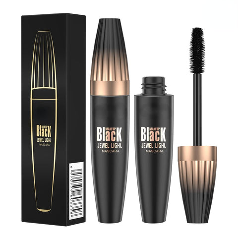 Generic 4D Silk Fiber Mascara Black Natural Volume and Length Liquid Mascara with Fiber extending Thickening and Waterproof Smudge-proof Full and Soft Mascara (1)