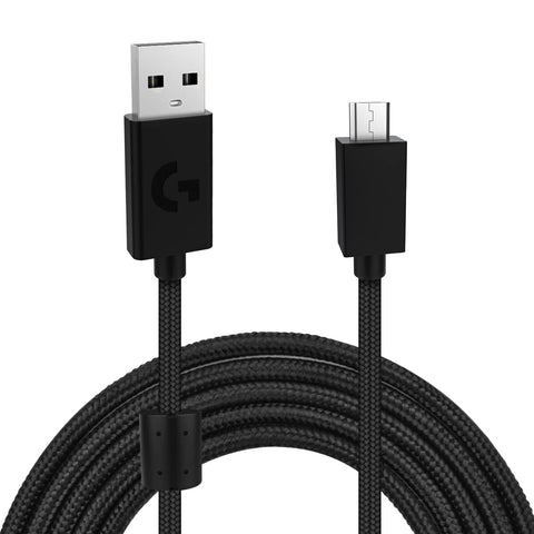 Aquelo Replacement G633 Audio Cable USB Charger Cord Compitable with G633 G933 G633S G933S Gaming Headsets, 6.5FT Black