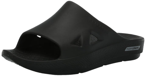 Skechers Men's Go Recover Refresh Sandal, Black/Black, 10