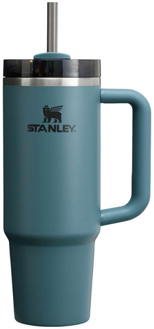 Stanley Quencher H2.0 FlowState Stainless Steel Vacuum Insulated Tumbler with Lid and Straw for Water, Iced Tea or Coffee, Smoothie and More, Blue Spruce, 30oz, 10-11825-048