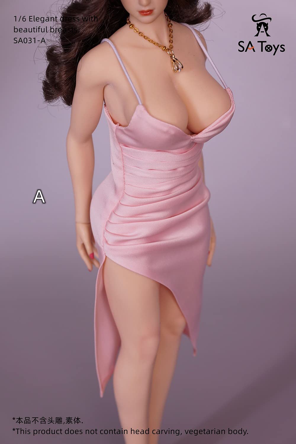 OBEST 1/6 Scale Figure Doll Clothes, Evening Gown Dress, Outfit Costume for 12 inch Female Action Figure Phicen/TBLeague(SA031A)