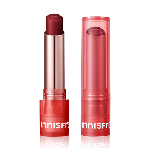 innisfree Dewy Tint Lip Balm with Hydrating Hyaluronic Acid and Ceramides, Tinted Korean Lip Balm, Power Cherry