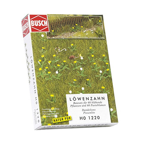 Busch 1220 Grass w/Dandelions HO Scale Scenery Kit