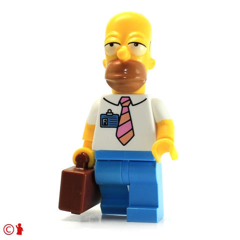 LEGO Simpsons Minifigure - Homer Simpson (Power Plant Version with Suitcase) 71006