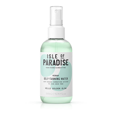 Isle of Paradise Self Tan Water Medium (200 ml) Hydrating Self Tanning Water Natural Ingredients & Vegan