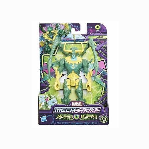 Marvel Mech Strike Monster Hunters 6" Figure - Loki - F4804 - Hasbro, Green and Gold