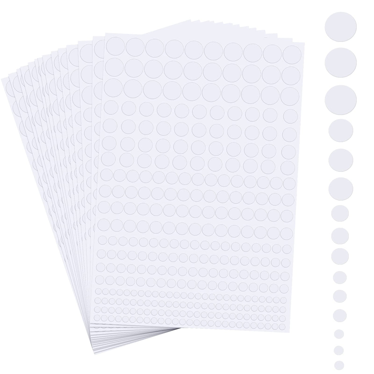 3984 Pieces Adhesive Foam Dots 3D Dots Pop Foam Dots Round Foam Tapes Dual-Adhesive Foam Mounts for Craft DIY Shaker Cards Scrapbooking Decoration,5 Sizes