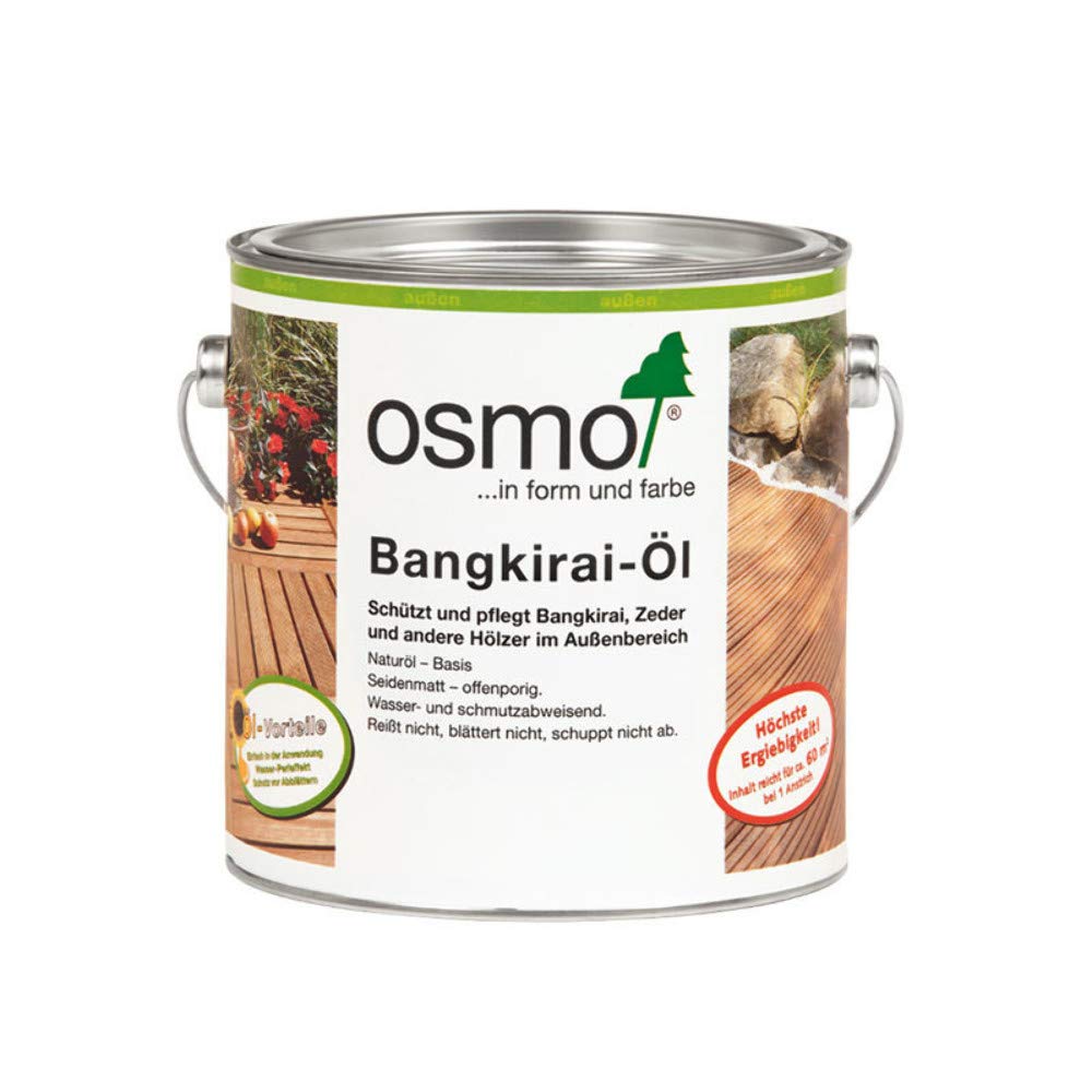 Osmo 006 Bangkirai Decking & Furniture Oil Wood Oil. Protects, Maintains & Beautifies. 2.5 Litres