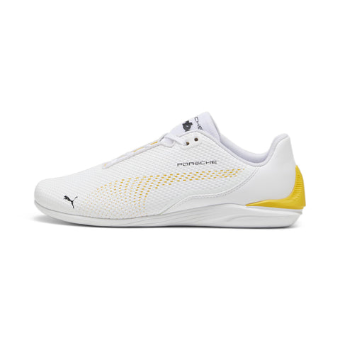 PUMA Mens Porsche Legacy Drift Cat Decima Sneaker, PUMA Mens White-Sport Yellow, 9.5