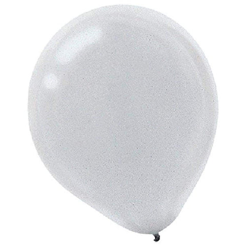 Silver Pearl Latex Balloons - 12" (12 Packs Of 15) - Ideal For Elegant Celebrations & Events, Weddings, Birthdays & Anniversaries - (180 Pcs.)