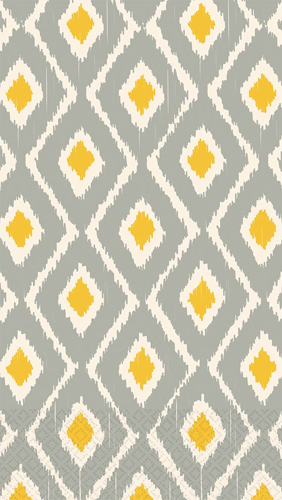 Sun & Slate Ikat Guest Towels ECO Party Disposable Tableware and Supply, Paper, 2 Ply, 8" x 4", Pack of 16.