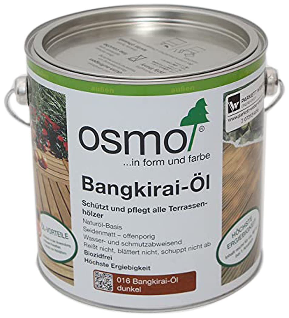 Osmo 016 Bangkirai Dark Exterior Wood & Decking Oil 2.5 litres