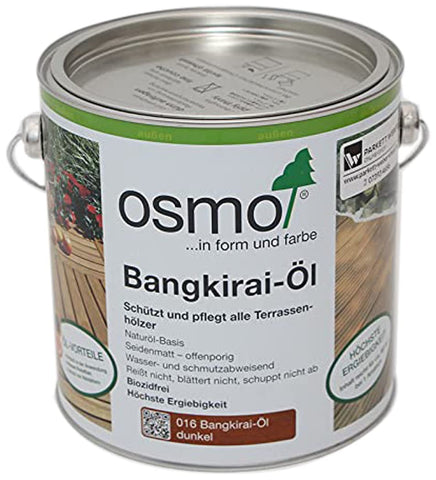 Osmo 016 Bangkirai Dark Exterior Wood & Decking Oil 2.5 litres