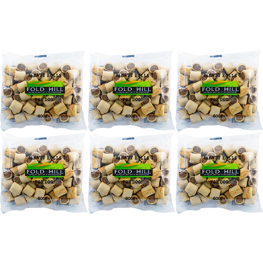 Fold Hill Meaty Rolls For Dogs 600g (6 Pack)