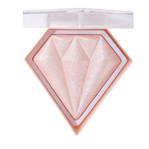 KARLOR Pink Highlighter Powder, Diamond Highlighter Palette Shimmer Face Highlighter Make up Pearl Glitter Blush with Shimmer Rose Highlight Glow Face?03#Light Pink?