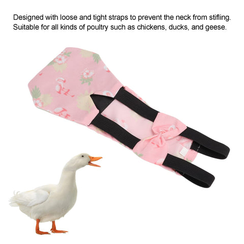 Pet Chicken Diapers,Chicken Goose Duck Loose Tight Belt Diapers Poop Pocket Diapers Flamingo Pattern for Poultry Pet Using Cleaning(M)