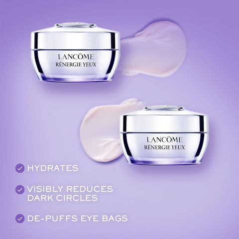 LancÃƒÆ’Ã†â€™Ãƒâ€šÃ‚Â´me RÃƒÆ’Ã†â€™Ãƒâ€šÃ‚Â©nergie Eye Cream - With Caffeine, Hyaluronic Acid & Linseed Extract - For Lifting & Dark Circles - Full Size, 0.5 Fl Oz