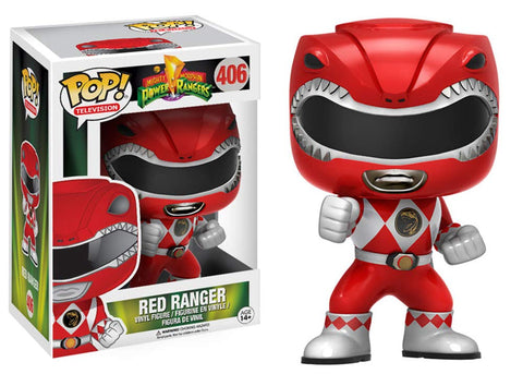 Funko POP Television: Power Rangers Action Figure, Red