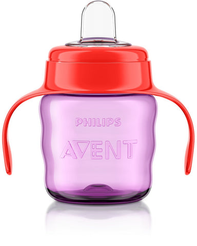 Philips AVENT Spout Cup Easy Sip Cup Sippy Cup for Boys and Girls 7oz/200ml 6 Months+ (Girl)