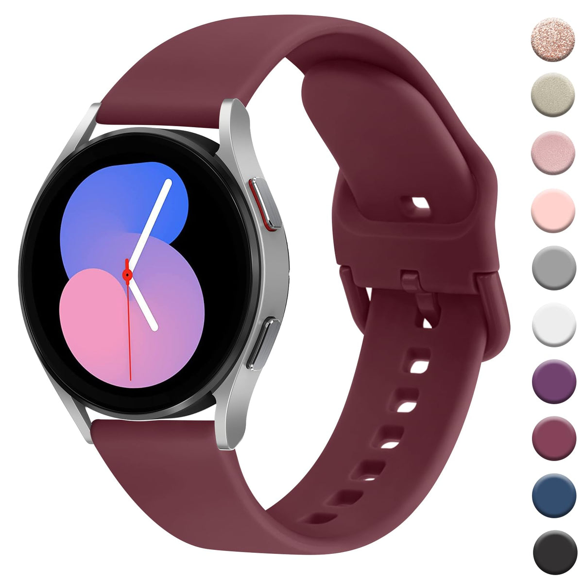 Wanme Bands Compatible with Garmin Venu 2 Plus / Venu Sq / Venu / Vivoactive 3 Watch Band Women Men, Silicone Sport Replacement Strap for Garmin Vivomove Sport, Vivoactive 3 Music, Forerunner 645 /