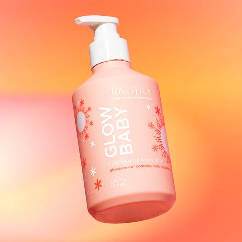 Glow Baby Brightening Body Wash, Vitamin C, Brightening, Dark Spots, Hydrating, Glowing Skin, Shower Gel, Niacinamide, Mineral Oil Free, Vegan