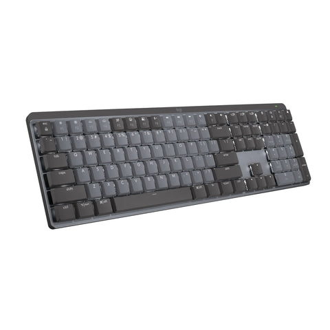 Logitech MX Mechanical Wireless Illuminated Performance Keyboard, Tactile Quiet Switches, Bluetooth, USB-C, macOS, Windows, Linux, iOS, Android, Graphite - With Free Adobe Creative Cloud Subscription