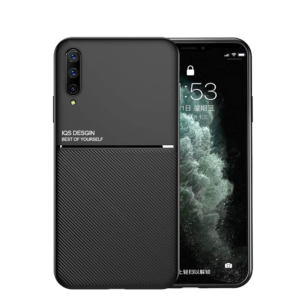 Kepuch Mowen Case Cover Bumper Built-in Metal Plate for Samsung Galaxy A50/A30S/A50S - Black