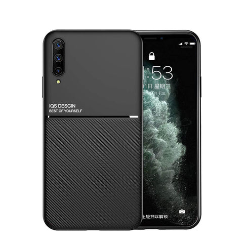 Kepuch Mowen Case Cover Bumper Built-in Metal Plate for Samsung Galaxy A50/A30S/A50S - Black
