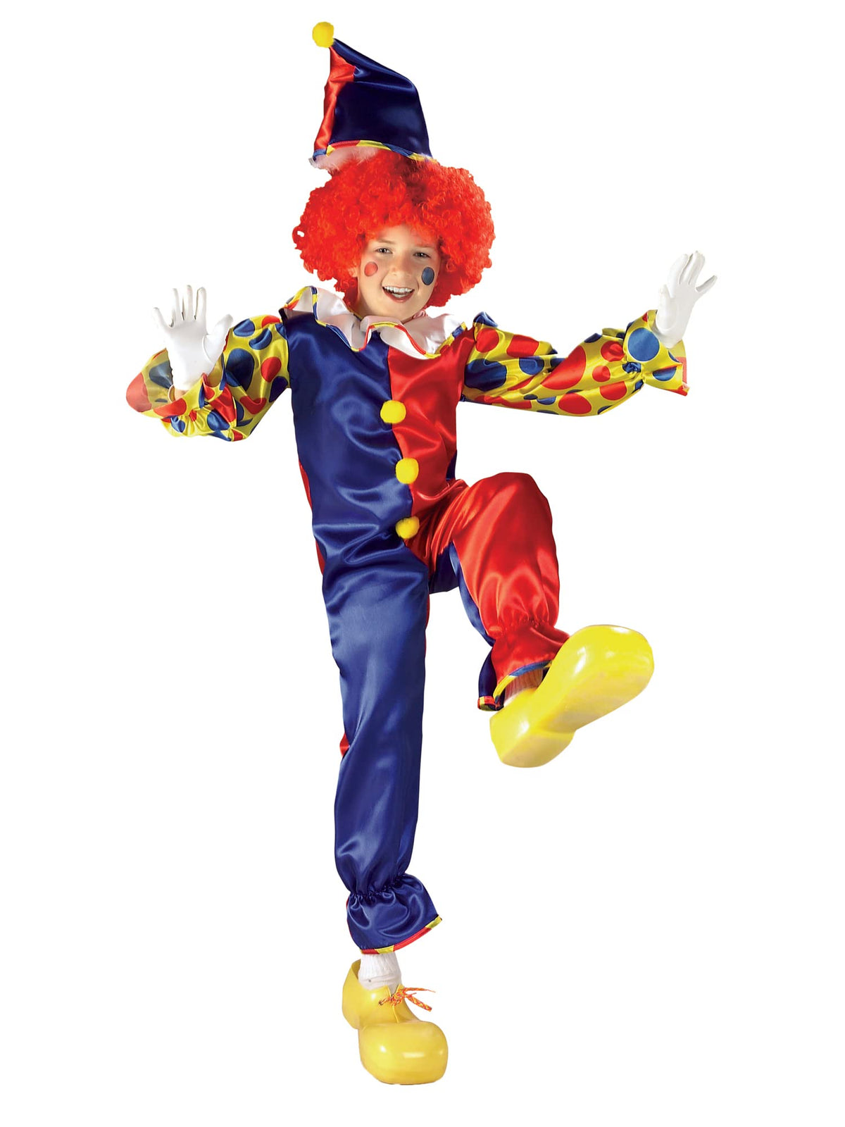Rubie's Official Bubbles The Clown Costume Boys Small, Red, Yellow, Blue Halloween