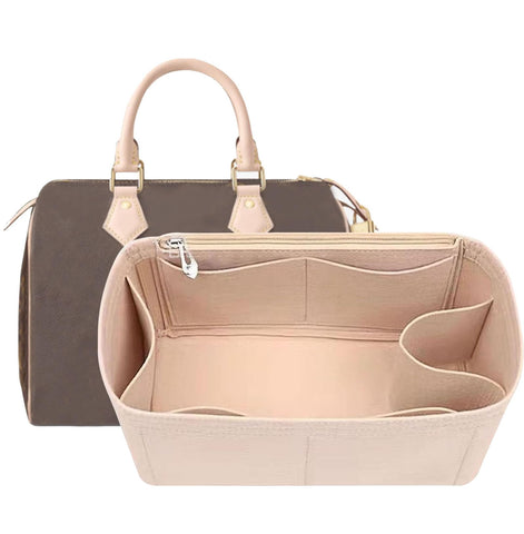 Lckaey Classic Organizer Handbag Insert, Khaki