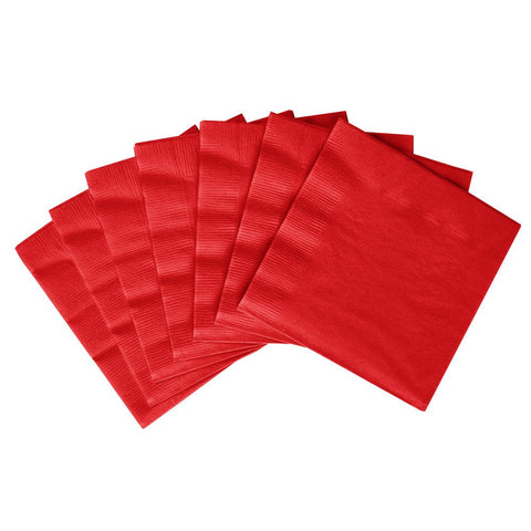 Amscan 3-Ply Dinner Napkins Party Supplies, One Size, Apple Red