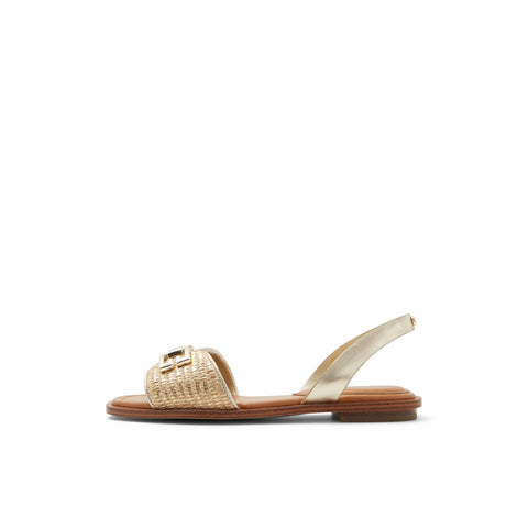 ALDO Women's Agreinwan Flat Sandal, Gold, 6.5