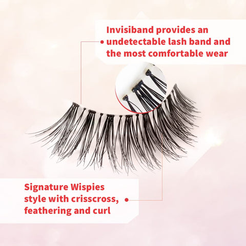 Ardell Wispies 113, Black, 5 Pairs x 1 Pk, Natural Look everyday lashes