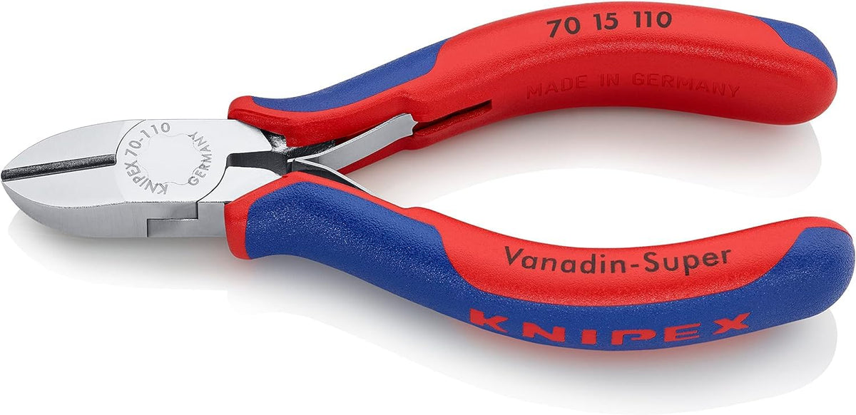 Knipex Diagonal Cutter chrome-plated, with multi-component grips 110 mm 70 15 110
