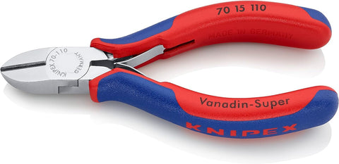 Knipex Diagonal Cutter chrome-plated, with multi-component grips 110 mm 70 15 110