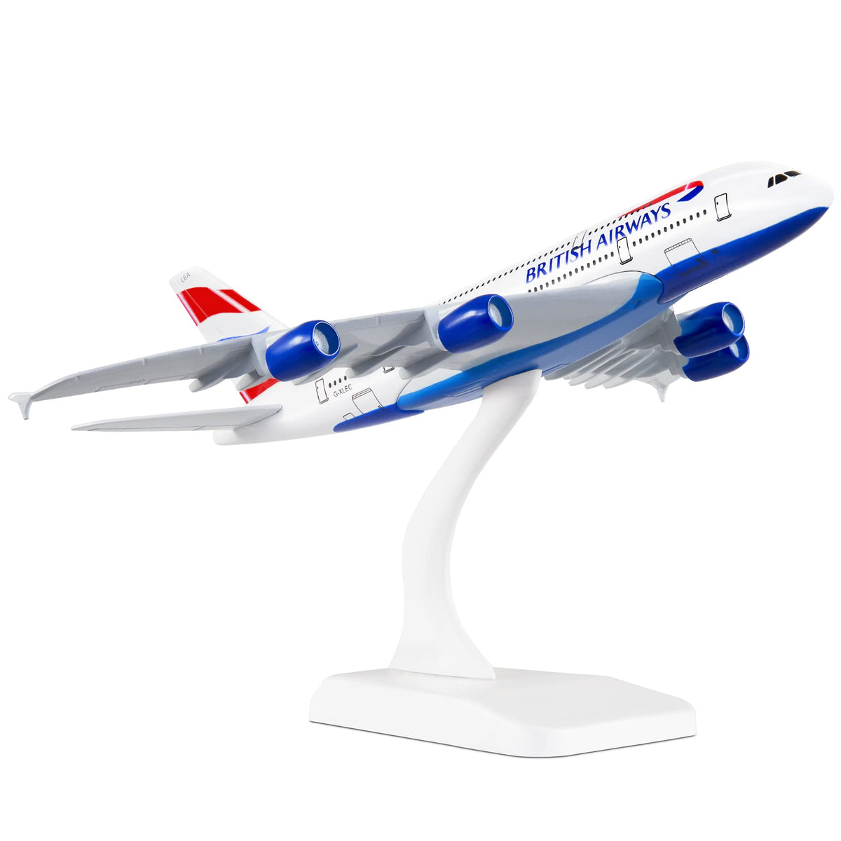 Busyflies 1:300 Scale England A380 Airplane Models Alloy Diecast Airplane Model