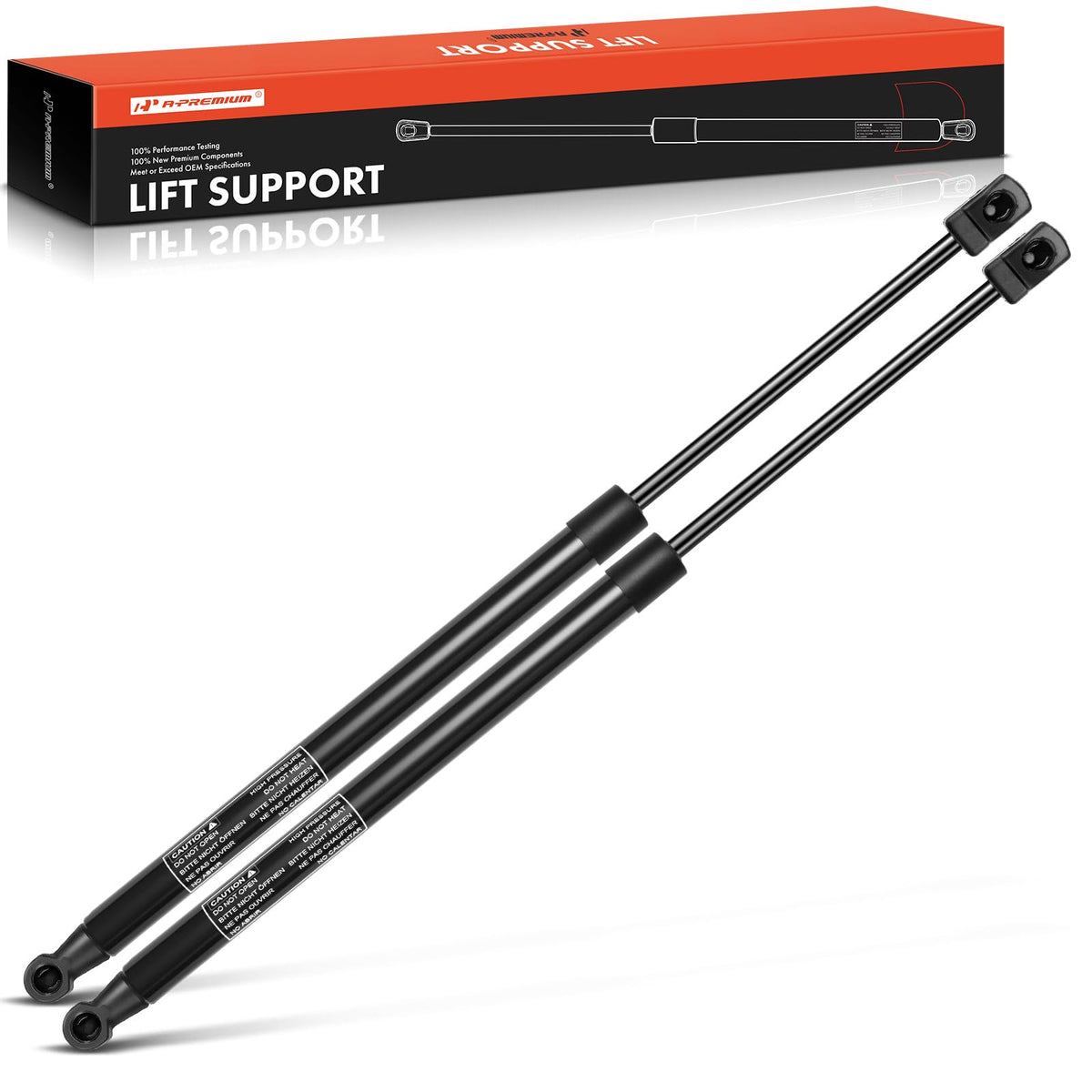 A-Premium Tailgate Rear Hatch Lift Supports Shock Struts Compatible with Select Mazda Models - 3 2014 2015 2016 2017 2018, Hatchback Built in Japan Only - Replace# 443358, 727290(2PC Set)