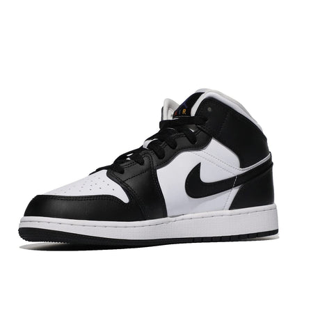 Jordan Boy's Air 1 Mid (Big Kid) Black/Dark Concord/New Emerald 6 Big Kid M